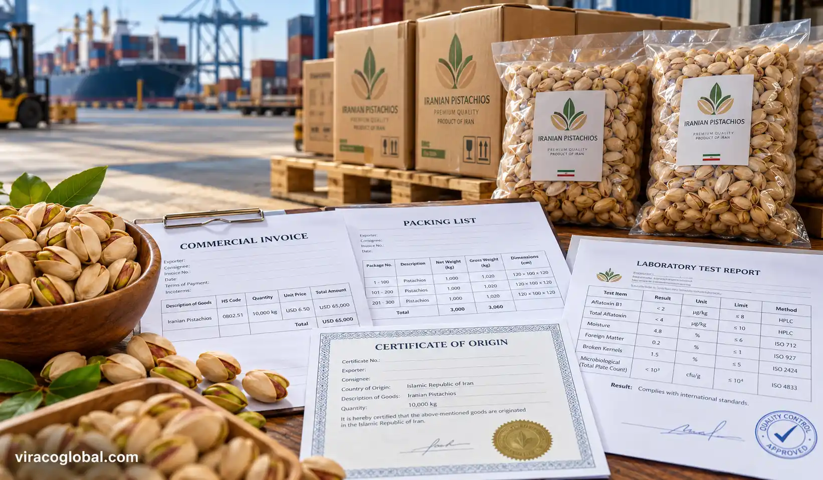 Documents Required for Importing Iranian Pistachios